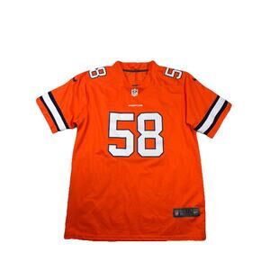 Denver Broncos Von Miller #58 Jersey 2XL Orange Nike NFL Team Apparel XXL EUC